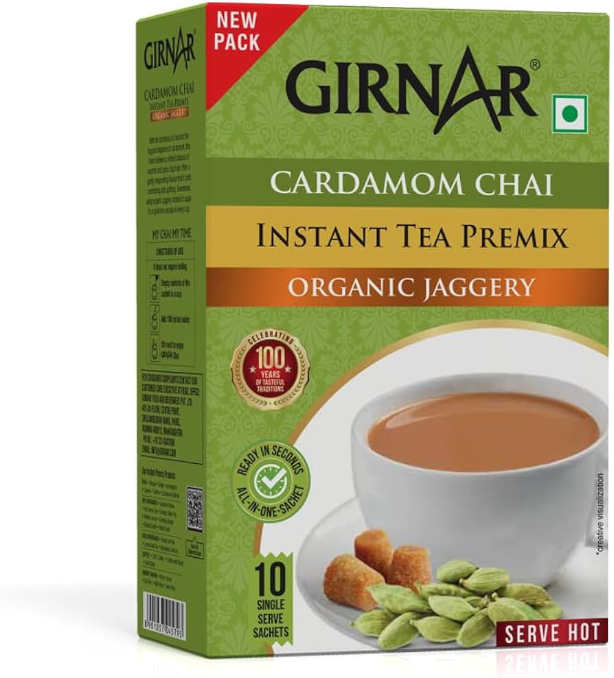 Girnar Jaggery Cardamom Instant Tea 140g