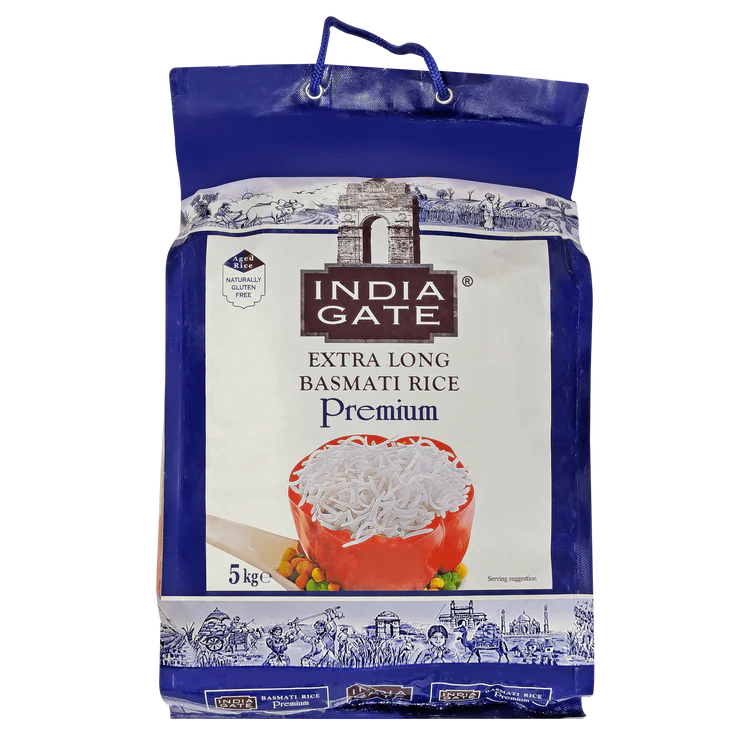 India Gate - 5kg Basmati Rice Premium Extra Long